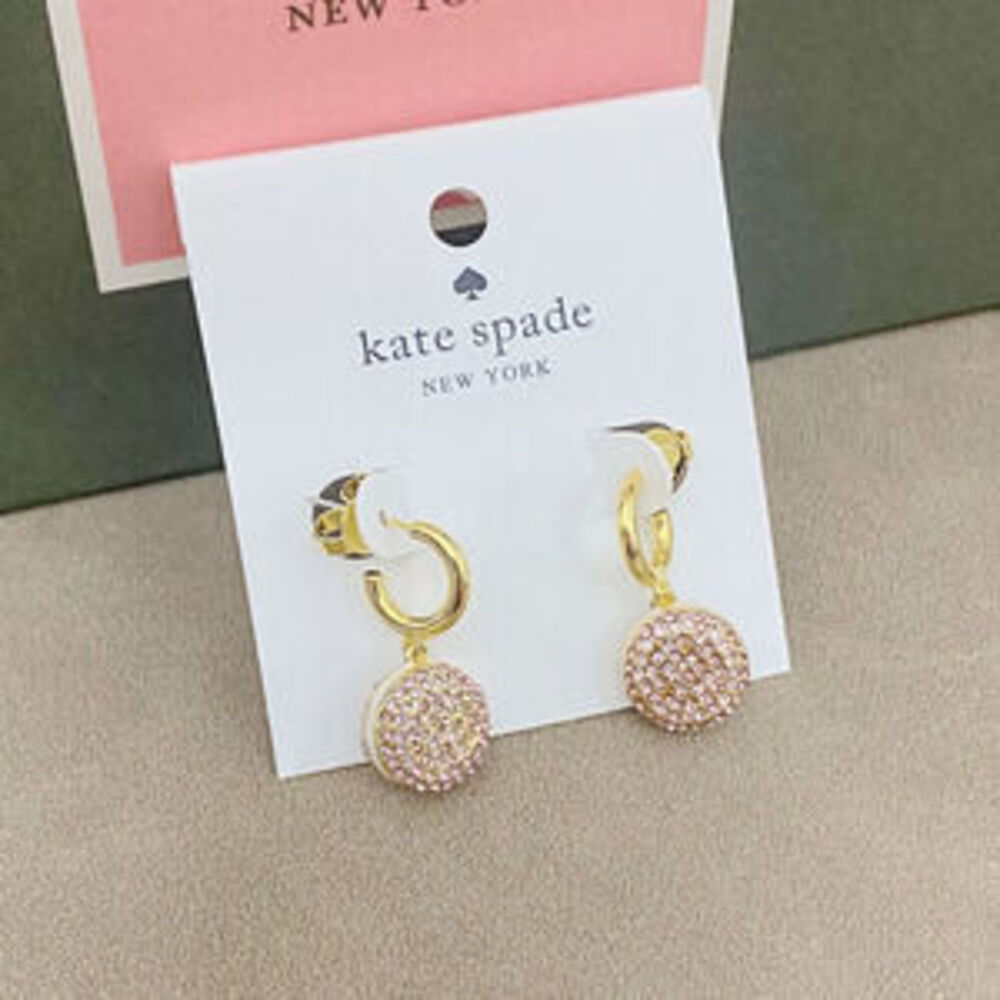 kate spade Bread Shaped Crystal Studded Earrings